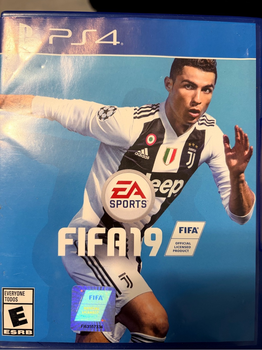 EA SPORTS FIFA 19 PS4 Game Disc - Blue & Multicolor Art